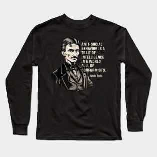 Nikola Tesla - Visionary Inventor and Scientist Long Sleeve T-Shirt